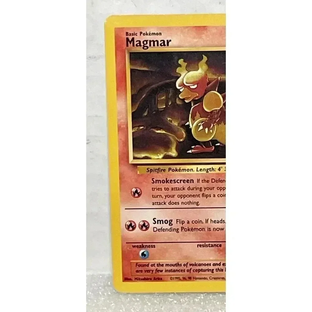 Magmar 39/62 Pokemon Card Unlimited Fossil Non Halo WOTC‎ 1999 Vintage LP